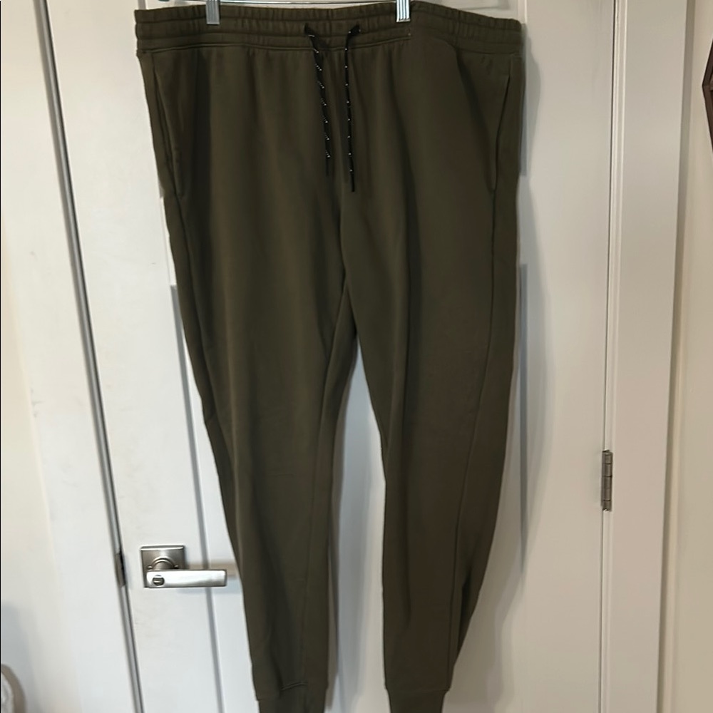 Zele Green Joggers Relaxed Fit Sweatpants